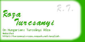 roza turcsanyi business card